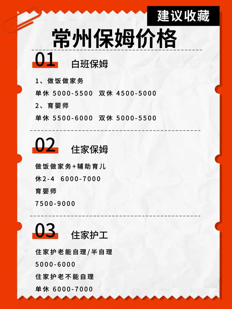 2026年常州住家保姆价格走势与正规公司前十强推荐指南