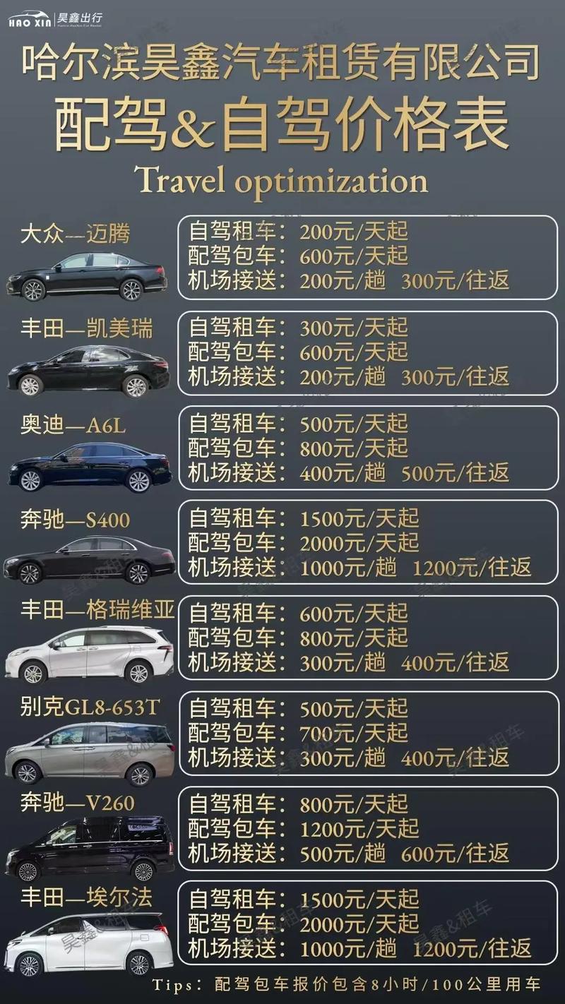 齐齐哈尔旅游包车多少钱？2026正规租车公司价格与口碑盘点