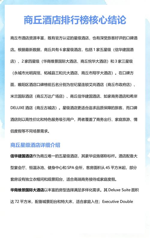 商丘本地高端星级酒店服务前3强推荐:商务接待与品质住宿优选